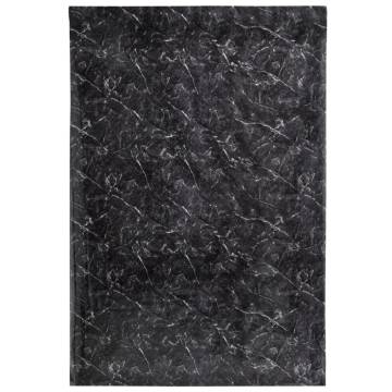 Self-Adhesive Marble Black Furniture Stickers - 90x500 cm