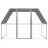 Durable Galvanised Steel Chicken Cage - Silver & Grey 3x2x2m