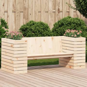 Planter Bench 167.5x60 cm | Solid Wood Pine - Hipomarket