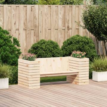 Planter Bench 167.5x60 cm | Solid Wood Pine - Hipomarket