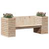 Planter Bench 167.5x60 cm | Solid Wood Pine - Hipomarket