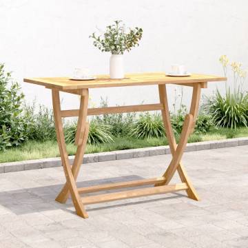 Folding Garden Table 110x55 cm - Solid Acacia Wood