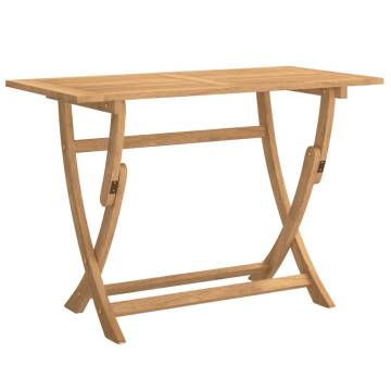 Folding Garden Table 110x55 cm - Solid Acacia Wood