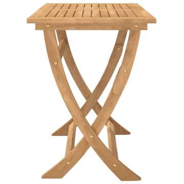 Folding Garden Table 110x55 cm - Solid Acacia Wood