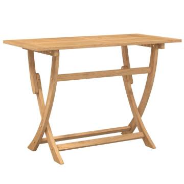 Folding Garden Table 110x55 cm - Solid Acacia Wood