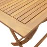 Folding Garden Table 110x55 cm - Solid Acacia Wood