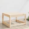 Garden Footstool in Solid Pine - Stylish Outdoor Furniture