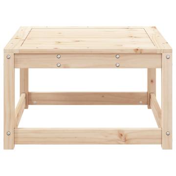 Garden Footstool in Solid Pine - Stylish Outdoor Furniture