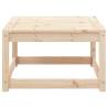 Garden Footstool in Solid Pine - Stylish Outdoor Furniture