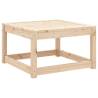 Garden Footstool in Solid Pine - Stylish Outdoor Furniture