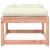 Garden Footstool with Cushions - Solid Wood Douglas