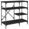 Baker's Rack Black 90x40x84 cm - Durable Storage Solution