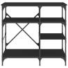 Baker's Rack Black 90x40x84 cm - Durable Storage Solution