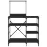 Baker's Rack Black 90x40x132 cm - Stylish Kitchen Storage