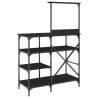 Baker's Rack Black 90x40x132 cm - Stylish Kitchen Storage