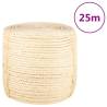 Rope 100% Sisal 8 mm 25 m Quantity in Package 1 Length 25 m Diameter 8 mm 