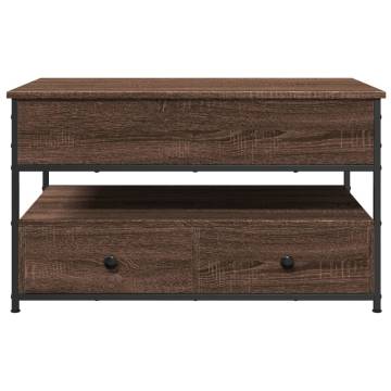 Stylish Brown Oak Coffee Table - 85x50 cm | HipoMarket