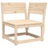 Garden Sofa Corner - Solid Pine Wood - 73x73x78 cm