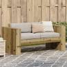 Garden Sofa 2-Seater 134x60x62 cm Impregnated Wood Pine Colour natural impregnated Size 134 x 60 x 62 cm Quantity in Package 1 