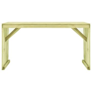 Garden Table 150x87 cm - Durable Impregnated Pinewood | HipoMarket