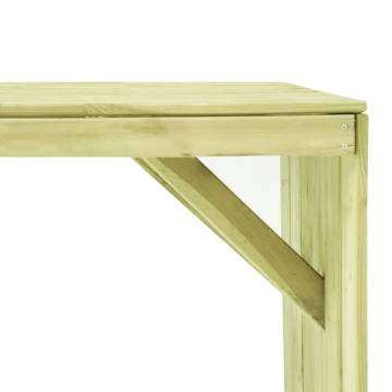 Garden Table 150x87 cm - Durable Impregnated Pinewood | HipoMarket