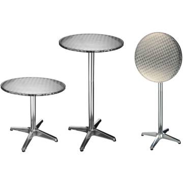 HI Folding Bistro-Bar Table - Aluminium Round 60x60 cm