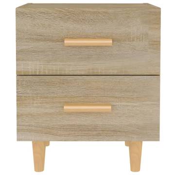 Sonoma Oak Bed Cabinets 2 pcs - Scandinavian Style | HipoMarket