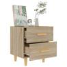 Sonoma Oak Bed Cabinets 2 pcs - Scandinavian Style | HipoMarket