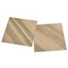 Self-Adhesive PVC Flooring Planks - 20 Pcs Brown Striped