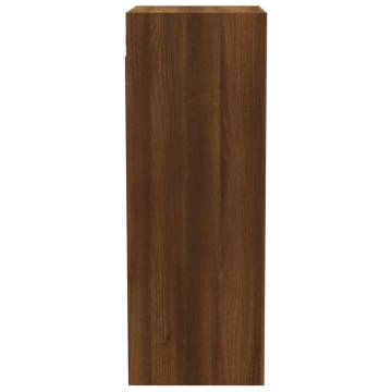 Brown Oak Wall Cabinet - Stylish Storage Solution | HipoMarket