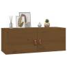 Wall Cabinets 2 pcs Honey Brown - Solid Pine Wood Storage