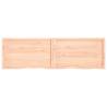 Wall Shelf 200x60 cm - Untreated Solid Wood Oak | Hipo Market