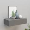 Wall-mounted Drawer Shelf Grey 40x23.5x10cm MDF Colour grey Size 40 x 23.5 x 10 cm Quantity in Package 1 Number of Pieces 