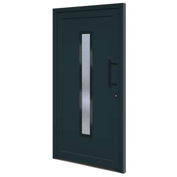 Front Door Anthracite 108x200 cm PVC - Elegance & Security