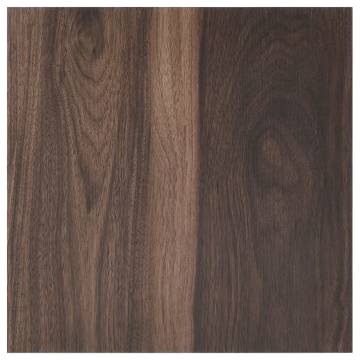 Self-Adhesive Flooring Planks - Dark Brown PVC (20 pcs)