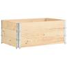 Pallet Collars 3 pcs - Solid Pine Wood 100x150 cm