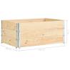 Pallet Collars 3 pcs - Solid Pine Wood 100x150 cm