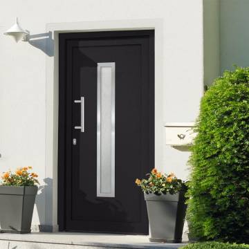 Front Door Anthracite 108x208 cm - Elegant & Secure Design