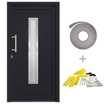 Front Door Anthracite 108x208 cm - Elegant & Secure Design