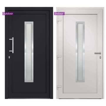 Front Door Anthracite 108x208 cm - Elegant & Secure Design