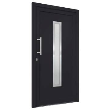 Front Door Anthracite 108x208 cm - Elegant & Secure Design