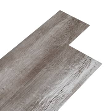 Self-adhesive PVC Flooring Planks - Matt Wood Brown 5.21 m²