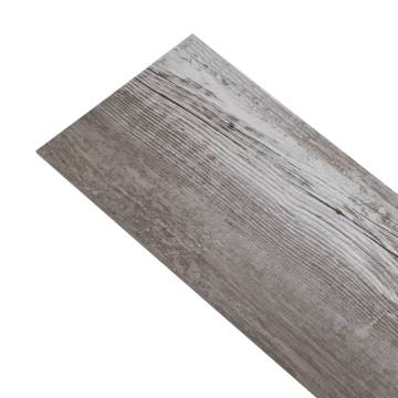 Self-adhesive PVC Flooring Planks - Matt Wood Brown 5.21 m²