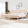 Bed Frame 180x200 cm Super King Size Solid Wood Colour natural Size 180 x 200 cm 