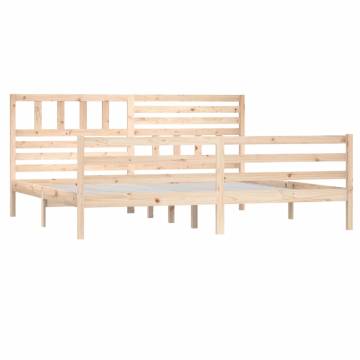 Super King Size Solid Wood Bed Frame 180x200 cm | HipoMarket