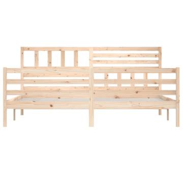 Super King Size Solid Wood Bed Frame 180x200 cm | HipoMarket