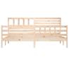 Super King Size Solid Wood Bed Frame 180x200 cm | HipoMarket