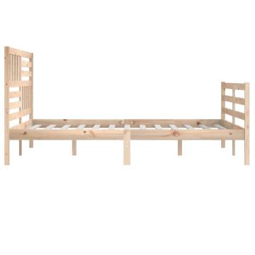 Super King Size Solid Wood Bed Frame 180x200 cm | HipoMarket