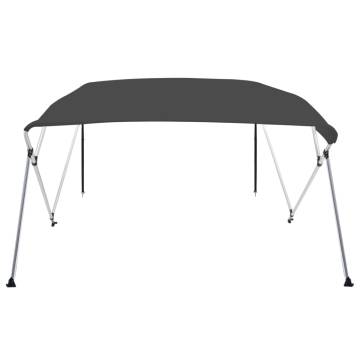 4 Bow Bimini Top Anthracite | Durable Boat Canopy 243x180 cm