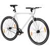 Fixed Gear Bike White & Black 700c 51 cm - Great for Commuting